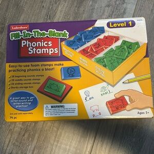 Lakeshore fill in the blank phonics stamps